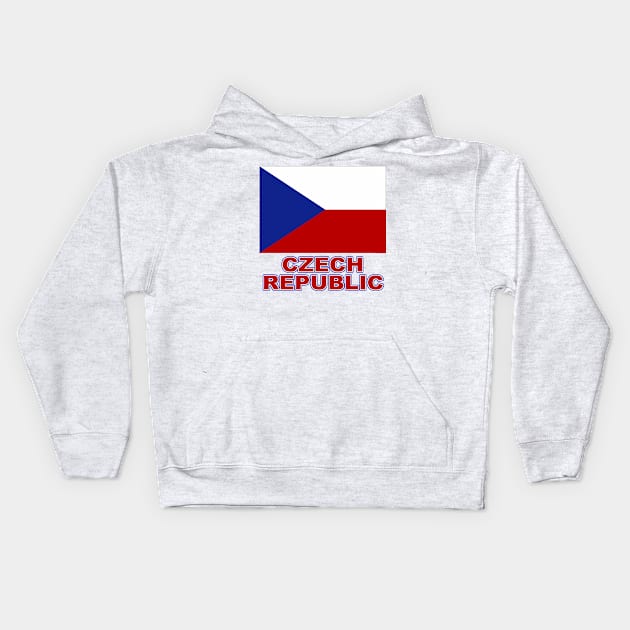 The Pride of the Czech Republic - Czech Flag Design Kids Hoodie by Naves